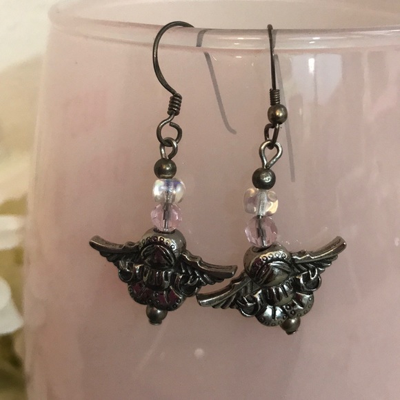 Handmade Angel Earrings - Picture 2 of 3